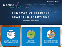Tablet Screenshot of bonlinelearning.com.au